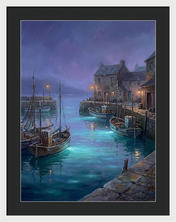 Fishing Harbor Scene