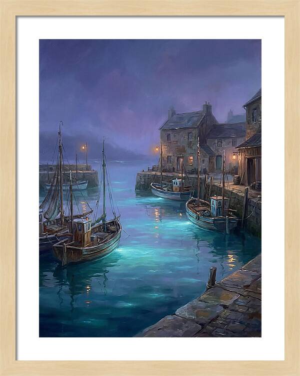 Fishing Harbor Scene