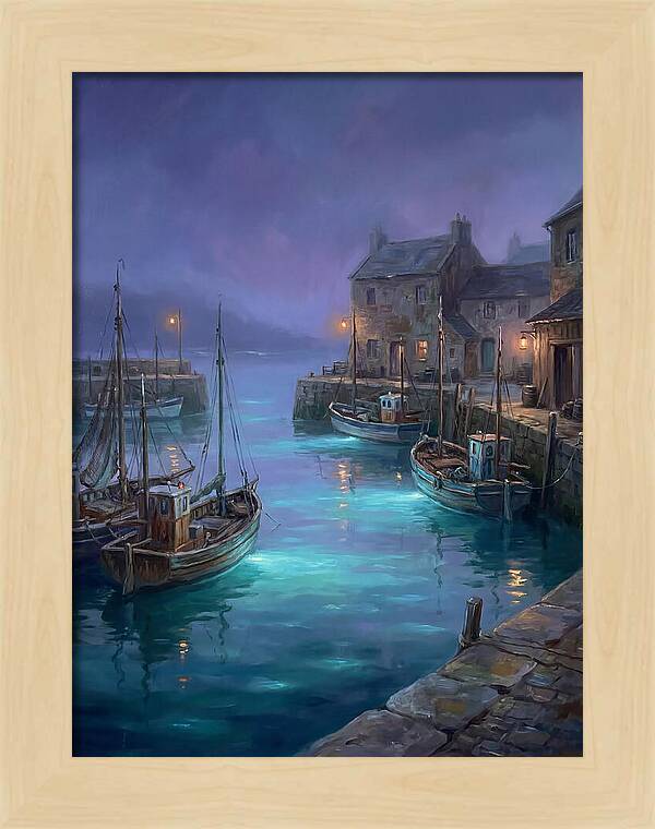 Fishing Harbor Scene
