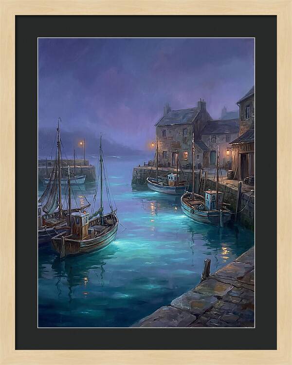 Fishing Harbor Scene
