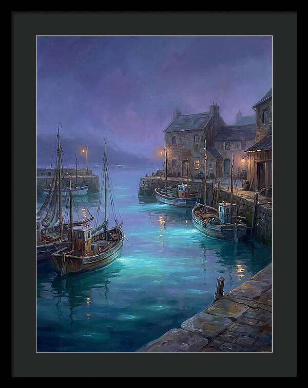 Fishing Harbor Scene