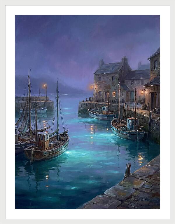 Fishing Harbor Scene