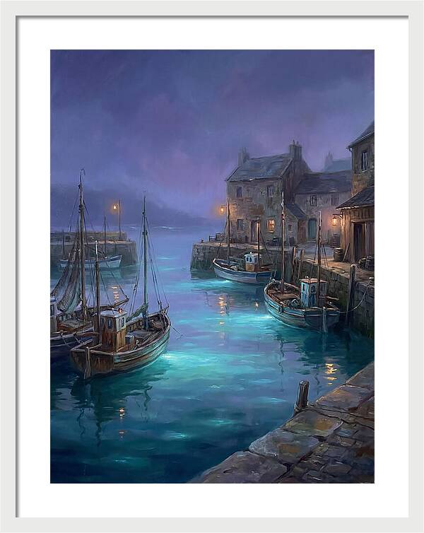 Fishing Harbor Scene