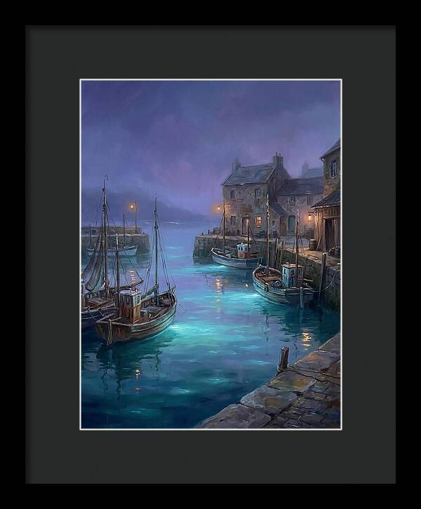 Fishing Harbor Scene