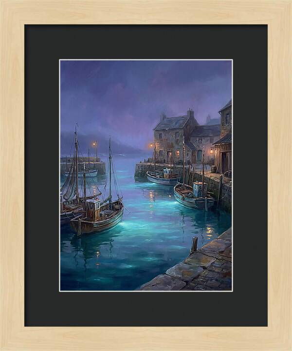 Fishing Harbor Scene