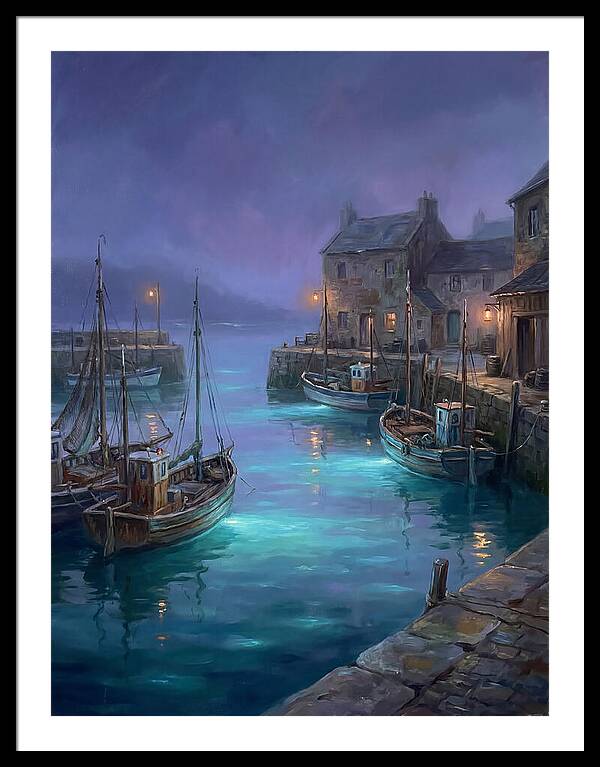 Fishing Harbor Scene