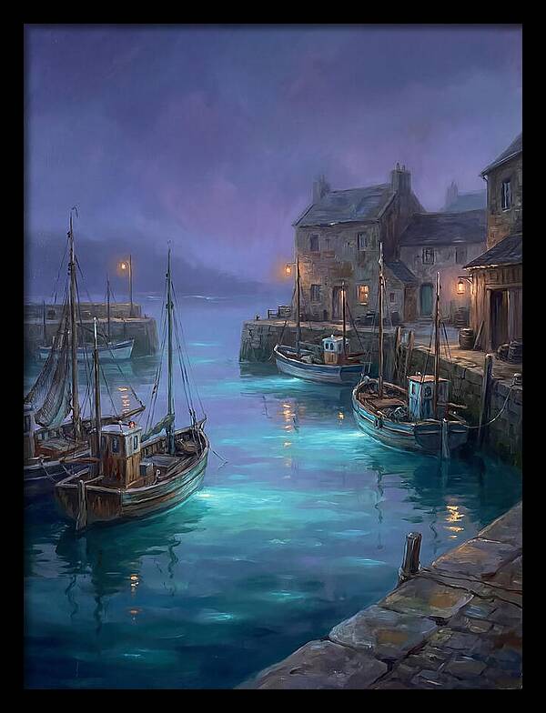 Fishing Harbor Scene