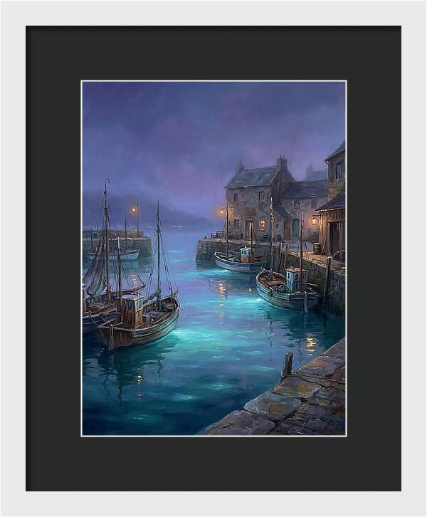 Fishing Harbor Scene