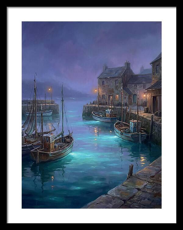 Fishing Harbor Scene