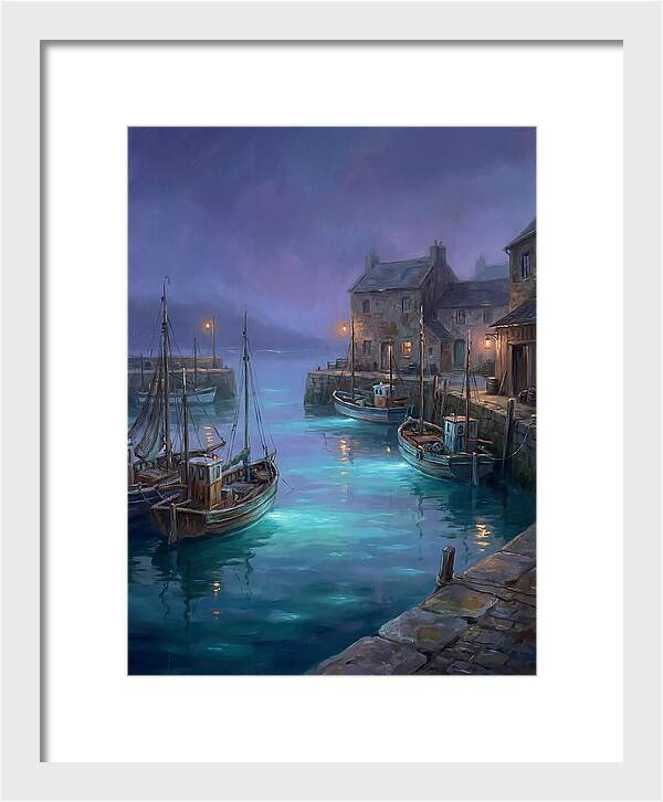 Fishing Harbor Scene