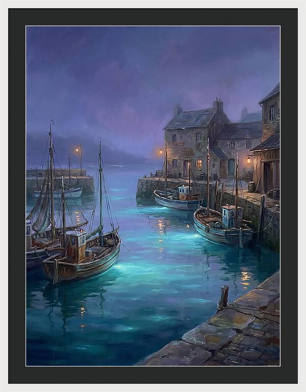Fishing Harbor Scene