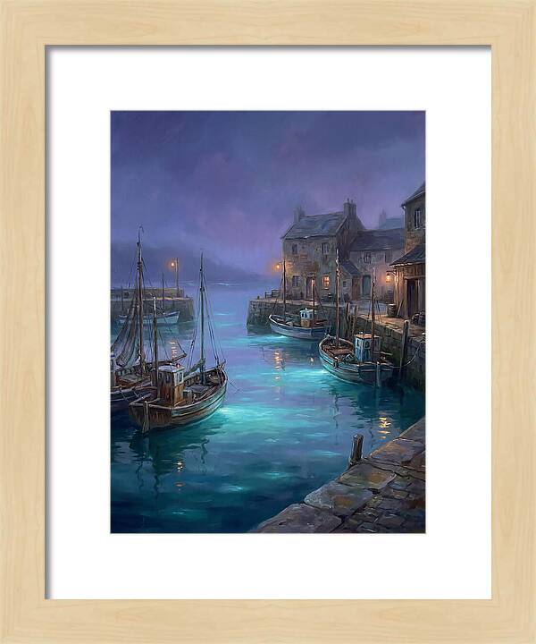 Fishing Harbor Scene