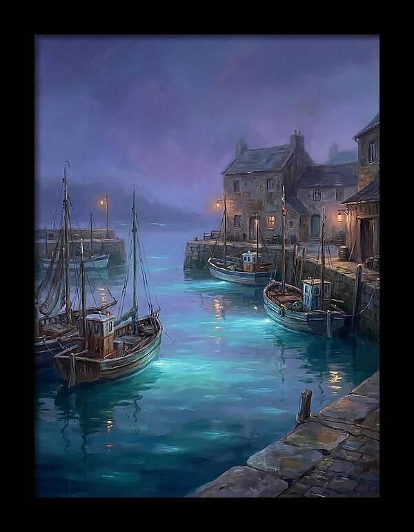 Fishing Harbor Scene