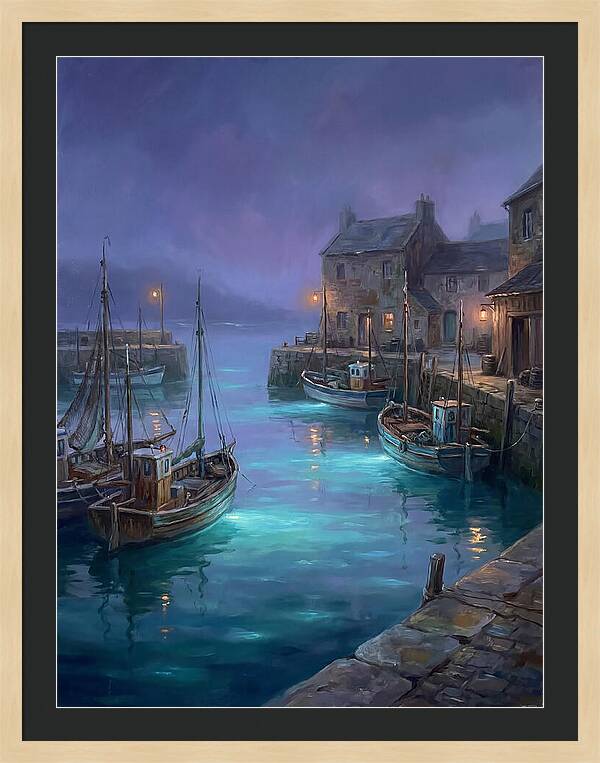 Fishing Harbor Scene