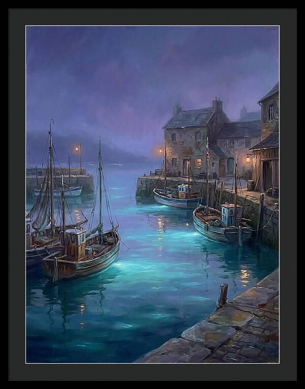 Fishing Harbor Scene