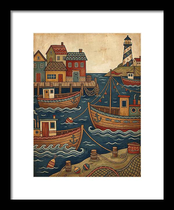 Fishing Harbor Scene