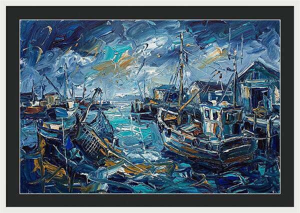 Fishing Harbor Serenity