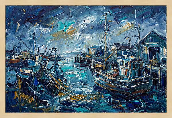Fishing Harbor Serenity