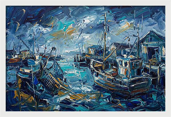 Fishing Harbor Serenity
