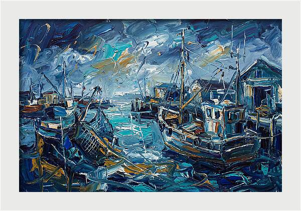 Fishing Harbor Serenity