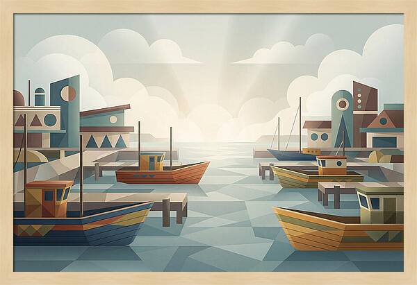 Fishing Harbor Serenity