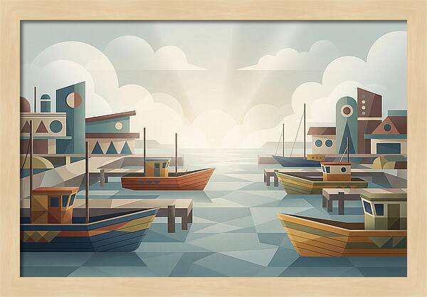 Fishing Harbor Serenity