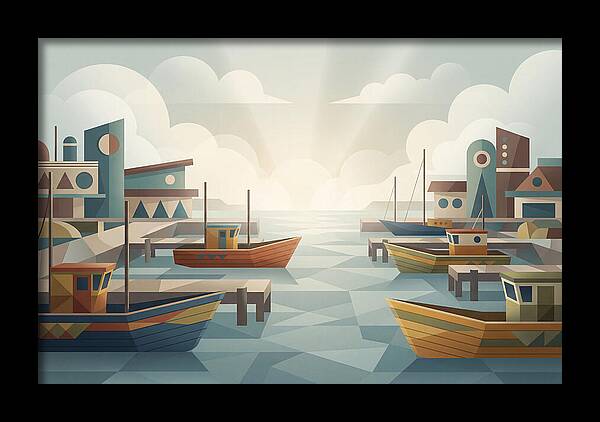 Fishing Harbor Serenity