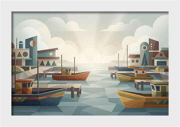 Fishing Harbor Serenity