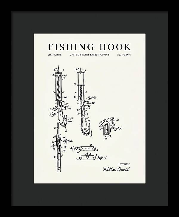 Fishing Hook Minimalist Patent Us1452630a