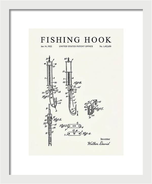 Fishing Hook Minimalist Patent Us1452630a