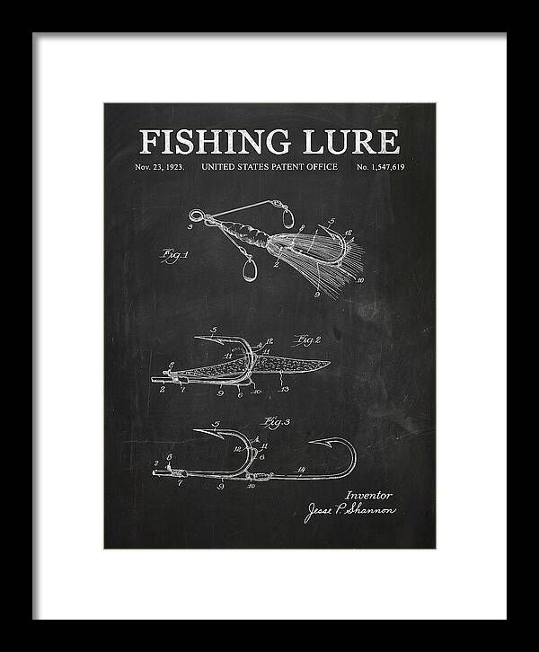 Fishing Lure Chalkboard Patent Us1547619a