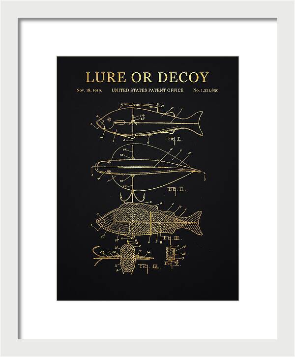 Fishing Lure Or Decoy Gold Patent Us1321850a