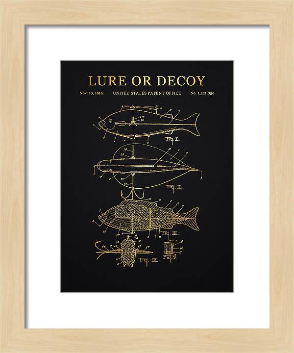 Fishing Lure Or Decoy Gold Patent Us1321850a