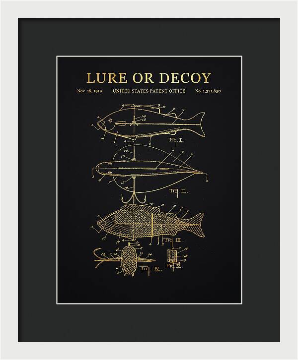Fishing Lure Or Decoy Gold Patent Us1321850a