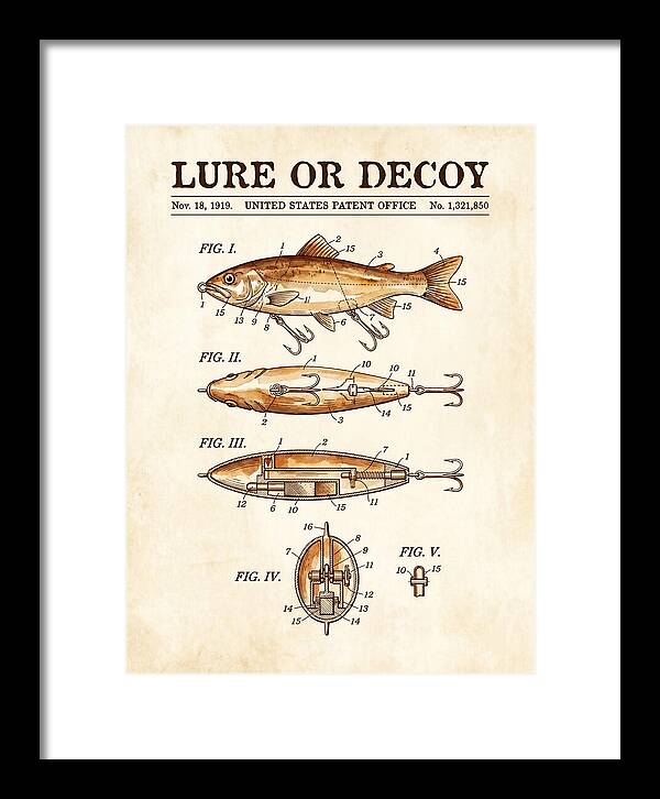 Fishing Lure Or Decoy Watercolor Patent Us1321850a