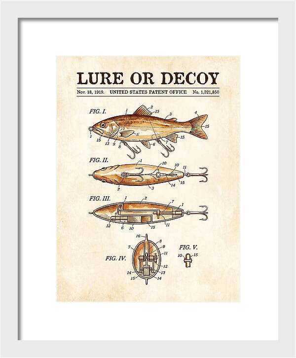 Fishing Lure Or Decoy Watercolor Patent Us1321850a