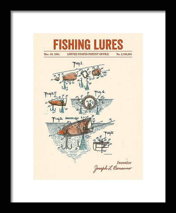 Fishing Lures Retro Patent Us2736981a