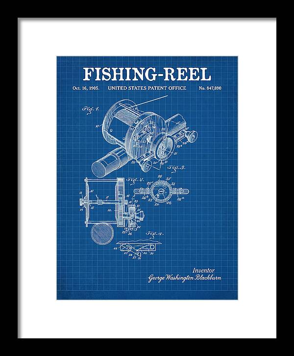 Fishing Reel Blueprint Patent Us847890a