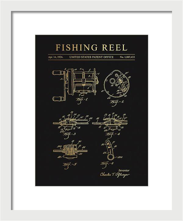 Fishing Reel Gold Patent Us1807433a