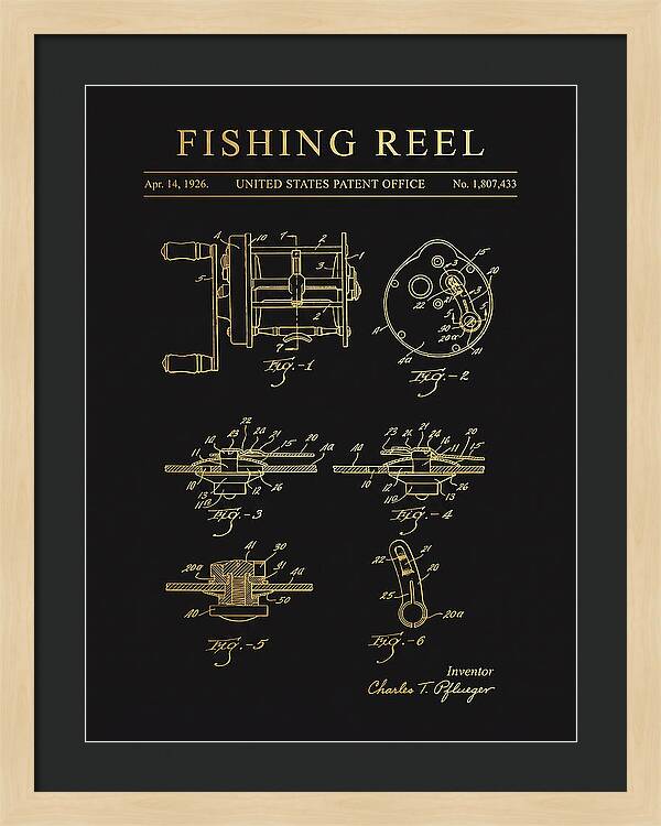 Fishing Reel Gold Patent Us1807433a