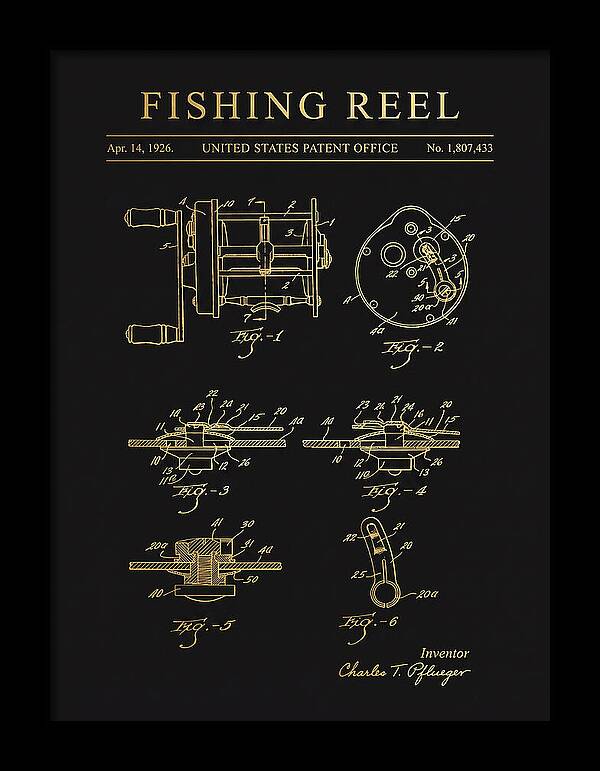 Fishing Reel Gold Patent Us1807433a