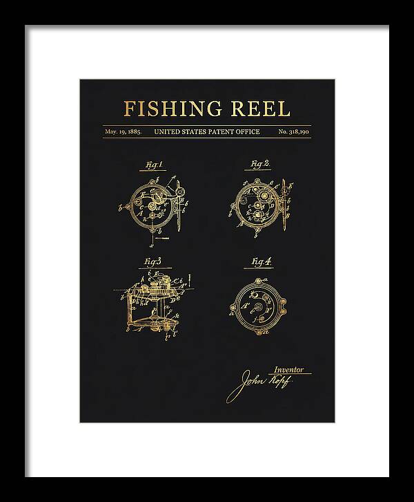 Fishing Reel Gold Patent Us318190a
