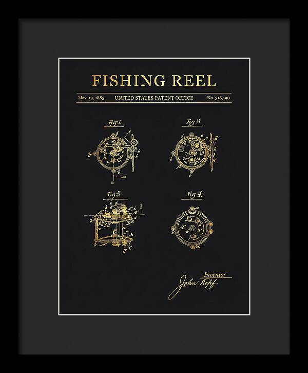 Fishing Reel Gold Patent Us318190a
