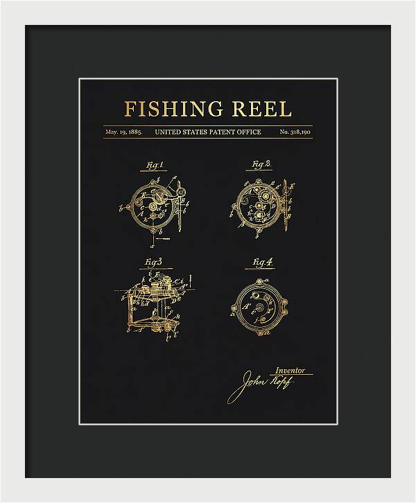 Fishing Reel Gold Patent Us318190a