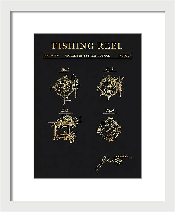 Fishing Reel Gold Patent Us318190a