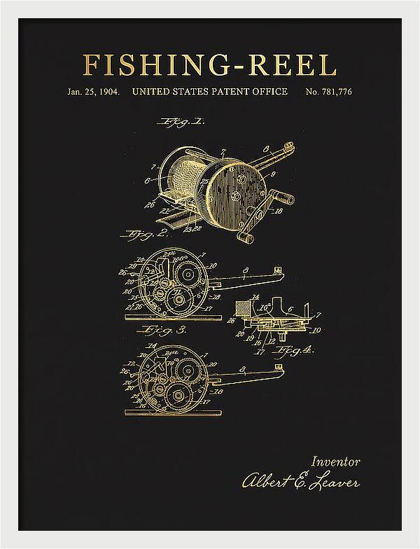 Fishing Reel Gold Patent Us781776a