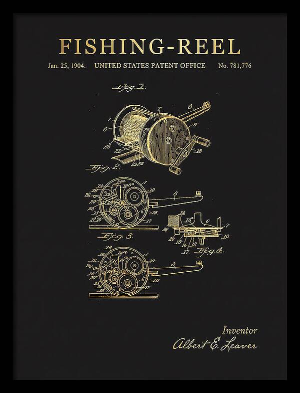 Fishing Reel Gold Patent Us781776a