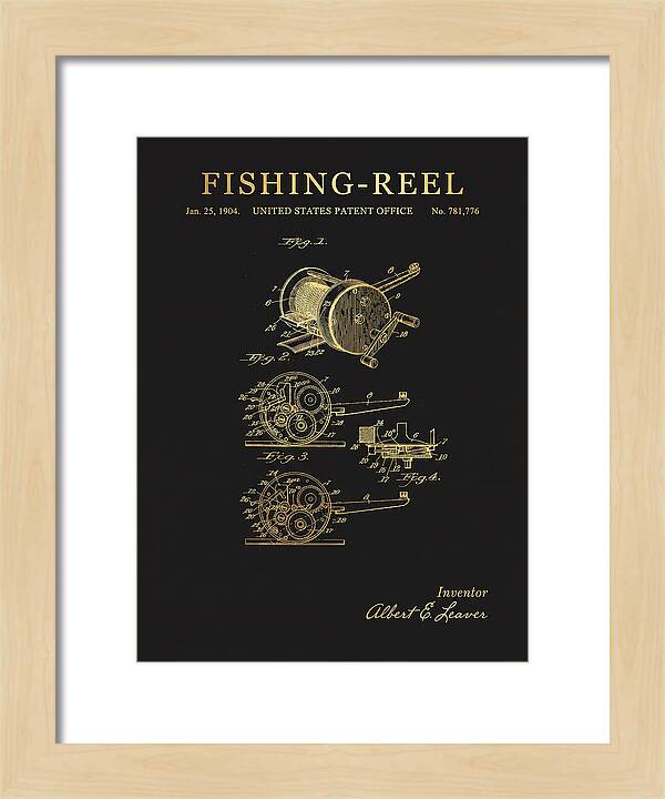 Fishing Reel Gold Patent Us781776a