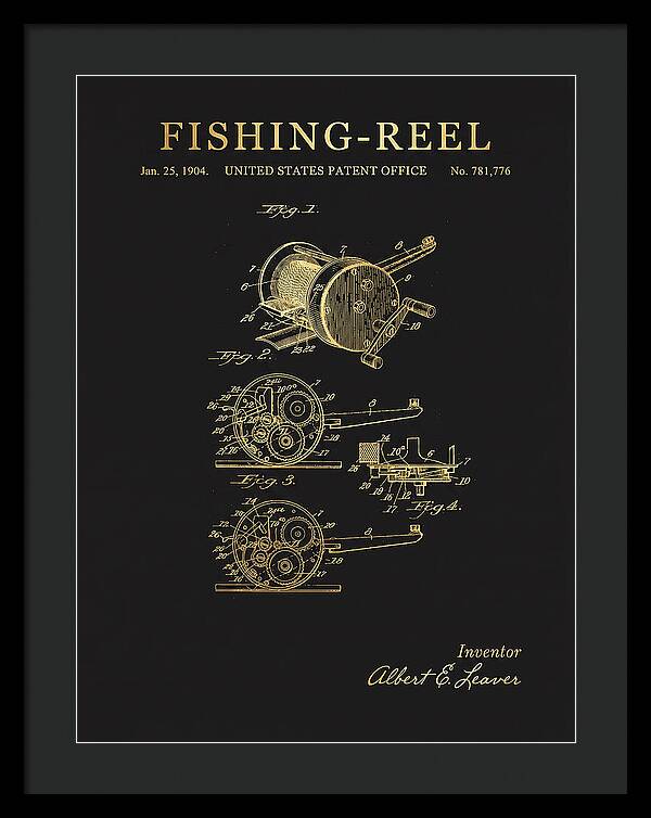 Fishing Reel Gold Patent Us781776a