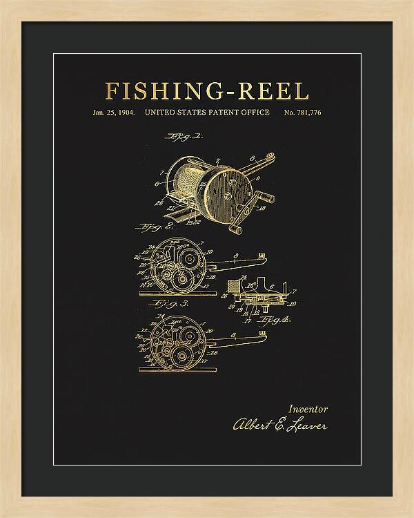 Fishing Reel Gold Patent Us781776a